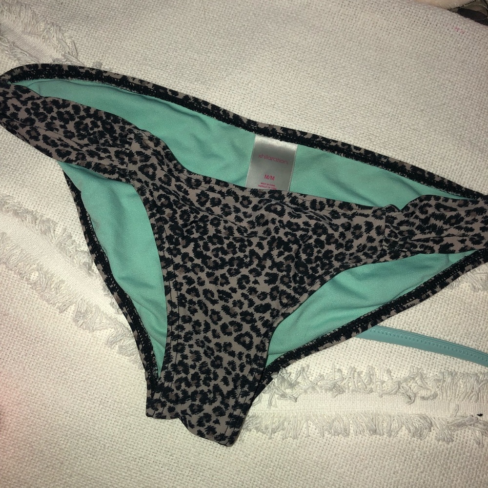 Leopard bathing suit bottoms